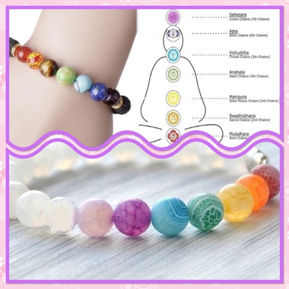 🐘NEW🐘 Colorful Chakra Healing Beaded Bracelet🐘 - Picture 4 of 7